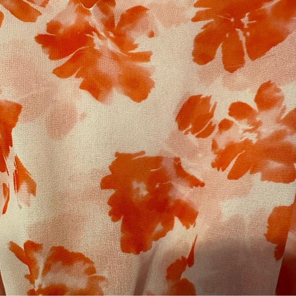 MISA orange and white floral dress - Picture 4 of 6